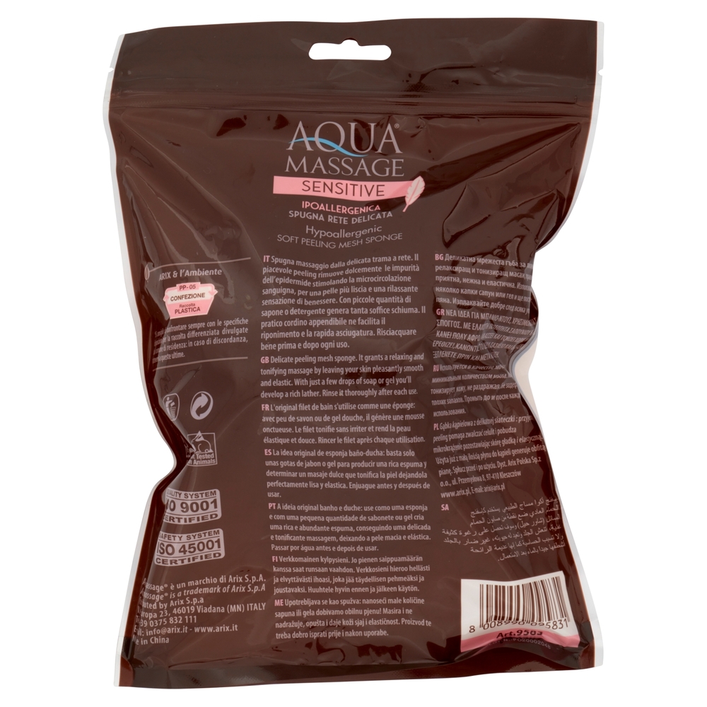 Aquamassage Sensitive Spugna Rete Delicata